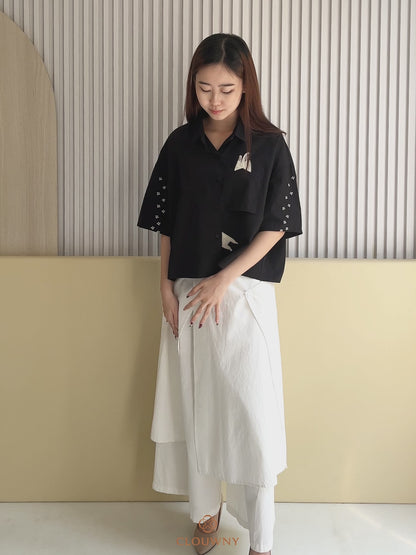 Naoki Layer Pants - Cream