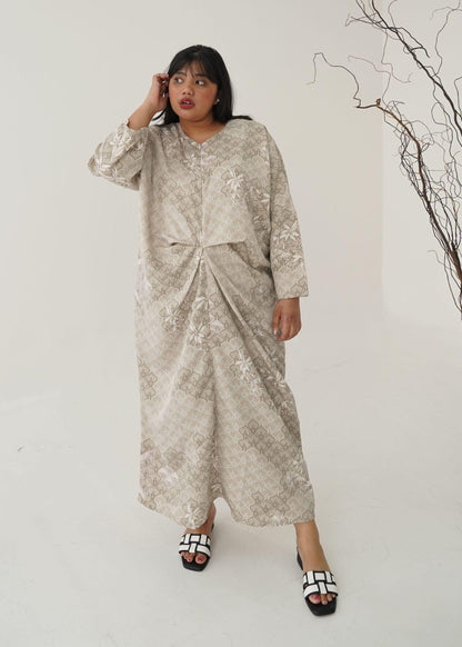 Vinca Kaftan Dress - Light Khaki